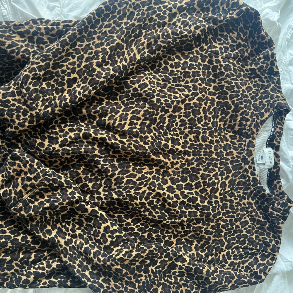 J. Crew Leopard Print Sweater